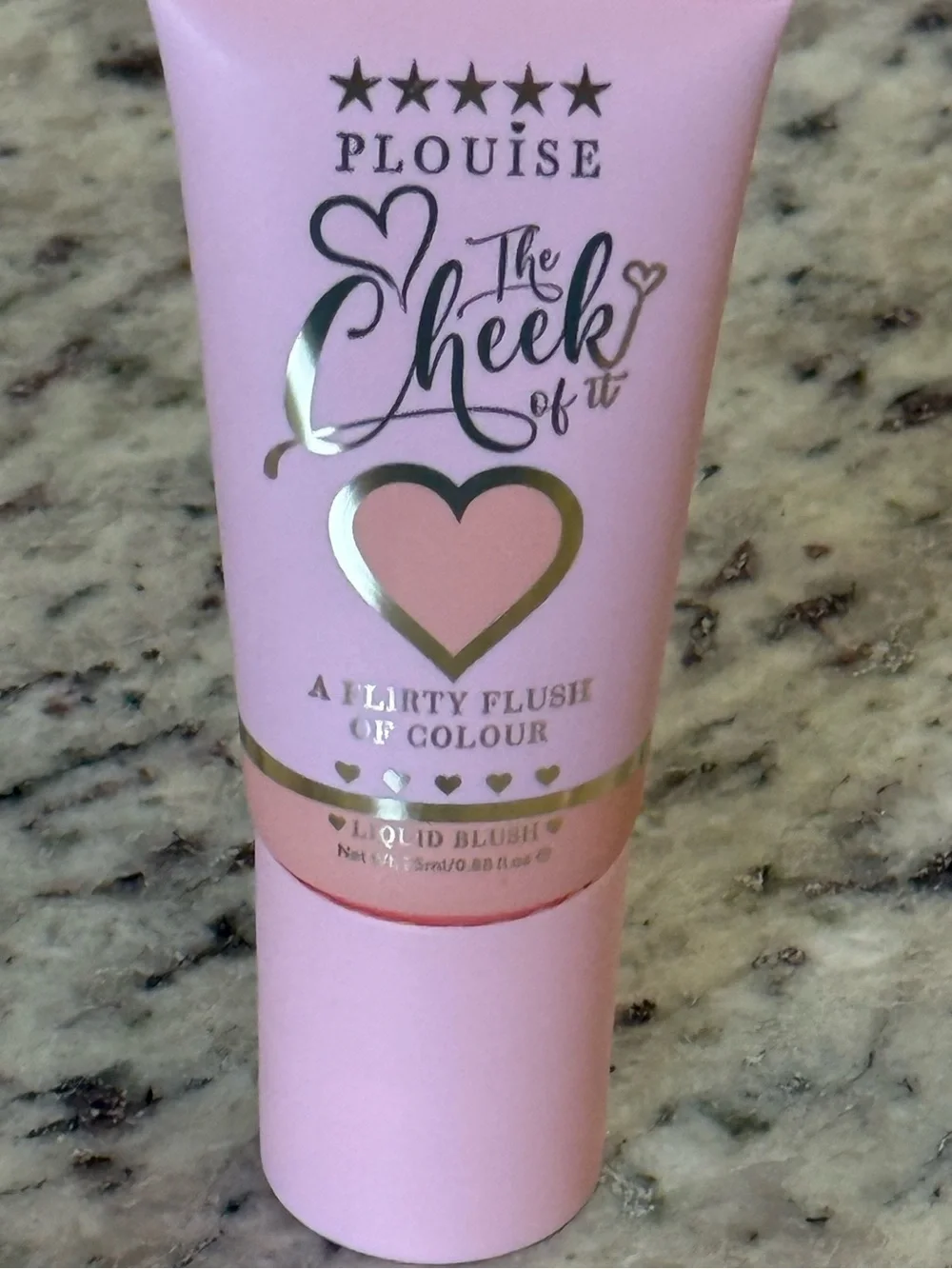 P. Louise  The Cheek of It Liquid Blush - Ballet Slipper.  See pics. Box Bent.
